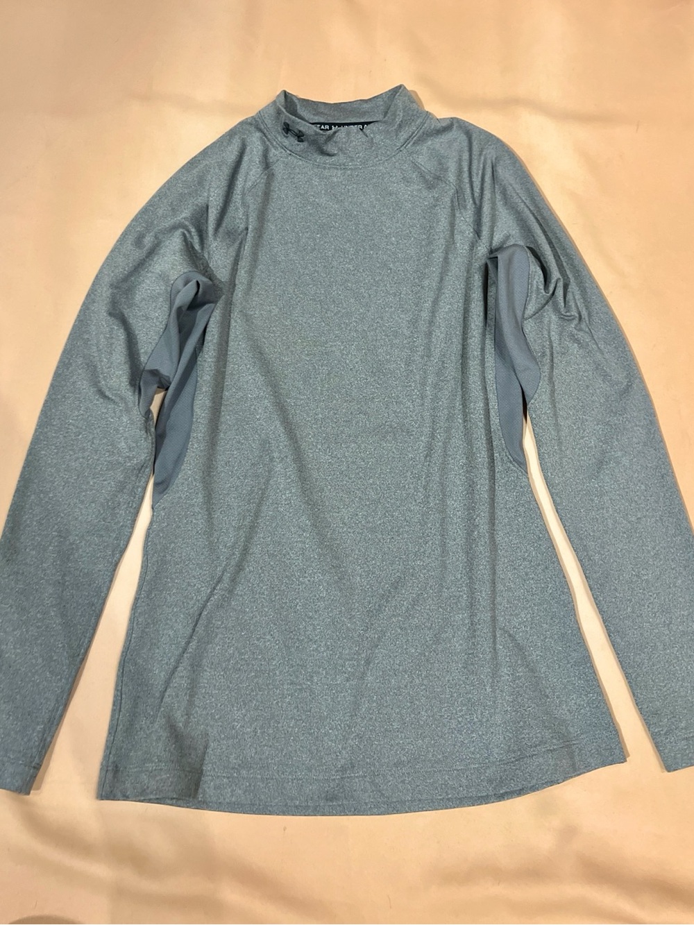 Under Armour ColdGear Fitted Mock Neck Compression Base Layer Gray Women's M Top - Picture 5 of 12